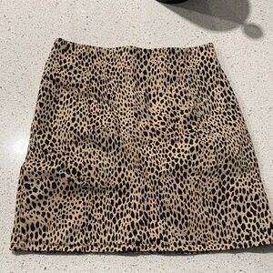 Vintage Brandy Melville Leopard Print Mini Skirt